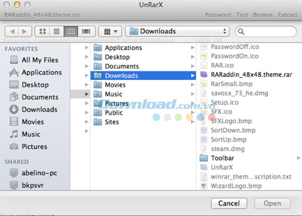 UnRarX for Mac