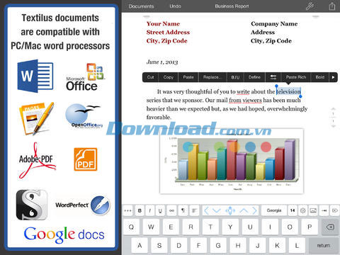 Textilus for iPad
