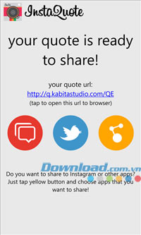 InstaQuote for Windows Phone