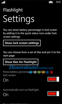Flashlight for Windows Phone