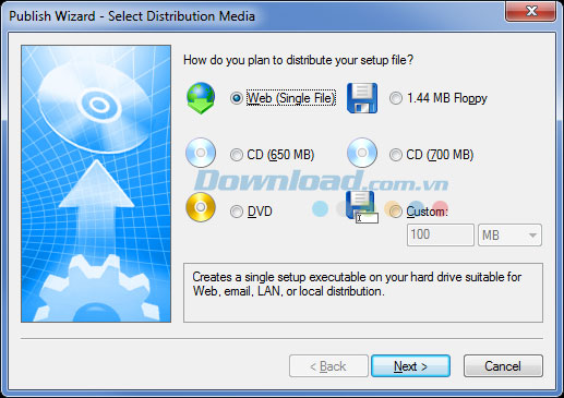 Tạo bộ cài đặt phần mềm Setup Factory