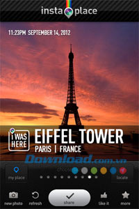 Thêm địa điểm vào ảnh InstaPlace for Android