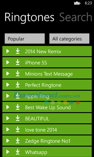 Ringtones Unlimited for Windows Phone