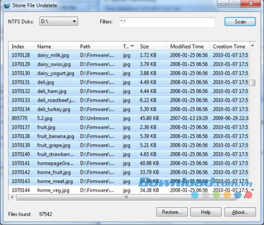 Stone File Undelete