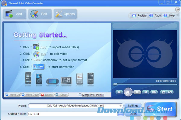 uSeesoft Total Video Converter