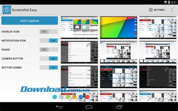 Chụp ảnh màn hình dễ dàng Screenshot Easy cho Android
