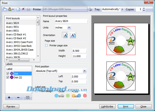 CD Label Designer