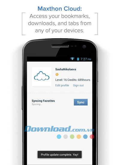 Maxthon Cloud Browser cho Android