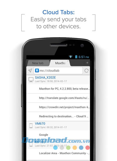 Maxthon Cloud Browser cho Android