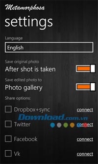Metamorphosa cho Windows Phone