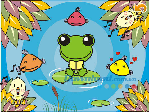 Giao diện nhạc Nhạc vui cho bé cho iPad