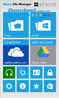 Metro File Manager cho Windows Phone