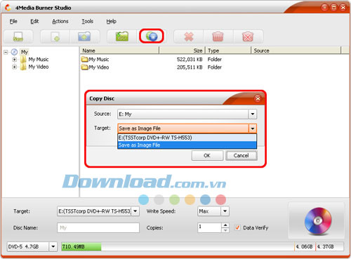 Sao chép đĩa 4Media Burner Studio