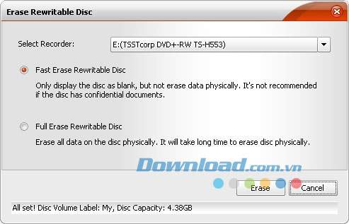 Chèn đĩa 4Media Burner Studio