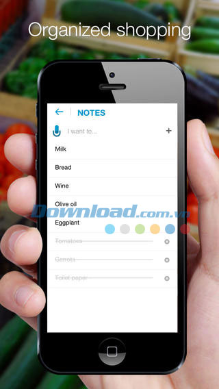 Tổ chức danh sách mua sắm