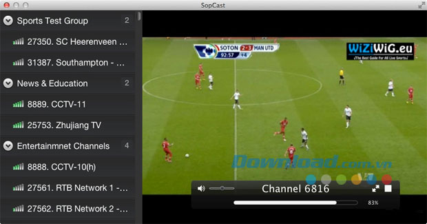SopCast cho Mac