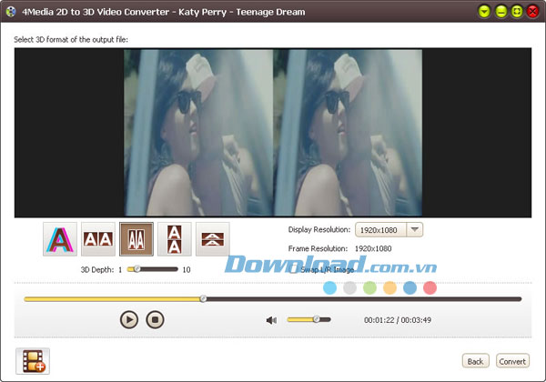 4Media 2D to 3D Video Converter