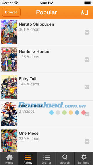 Crunchyroll cho iOS