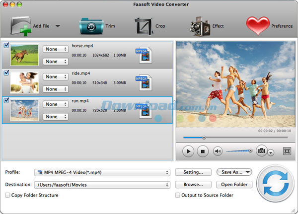 Faasoft Video Converter for Mac