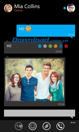 myChat cho Windows Phone