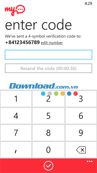 myChat cho Windows Phone