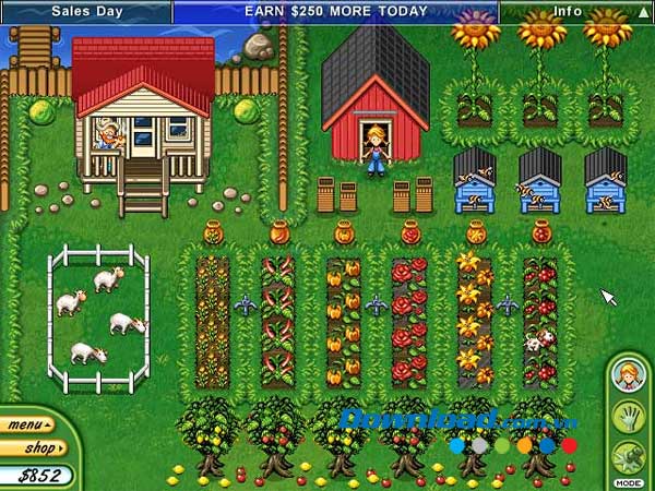 Giao diện game Alice Greenfingers 2