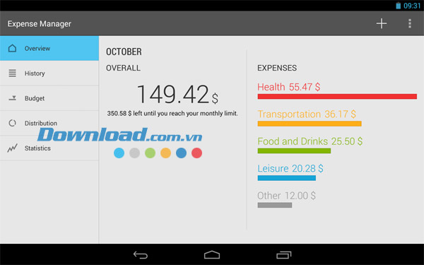 Markus Expense Manager cho Android
