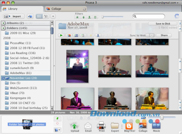 Picasa cho Mac