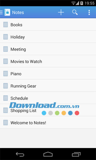 Notes cho Android