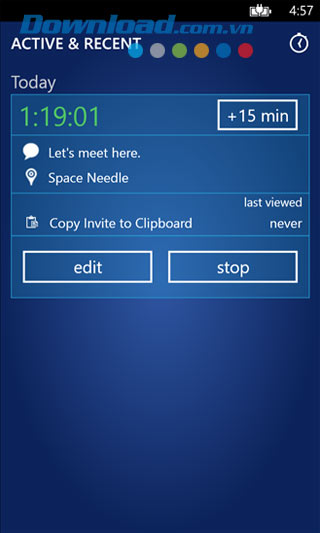 Glympse cho Windows Phone