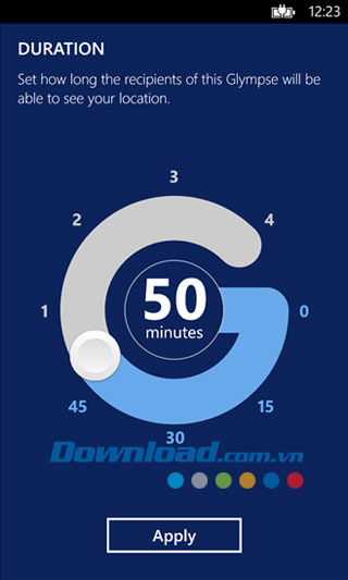 Glympse cho Windows Phone