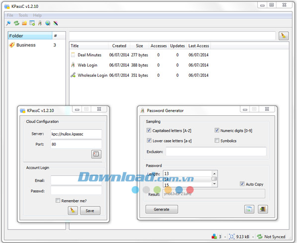 Quản lý mật khẩu KPassc