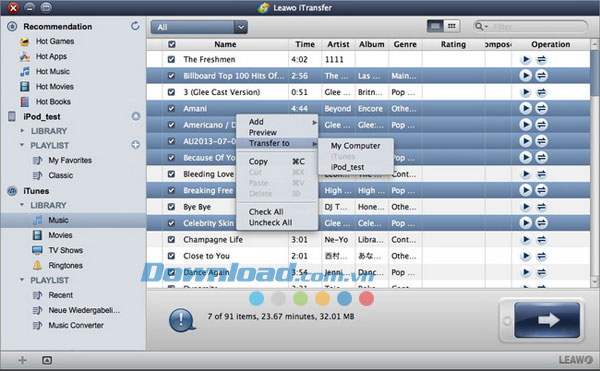 Leawo iTransfer for Mac 