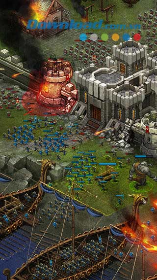 Game đế chế đỉnh cao Throne Rush cho iOS