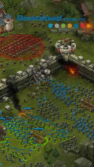 Chơi đế chế trên di động Throne Rush cho iOS