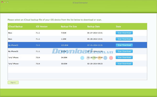 iCloud Extractor