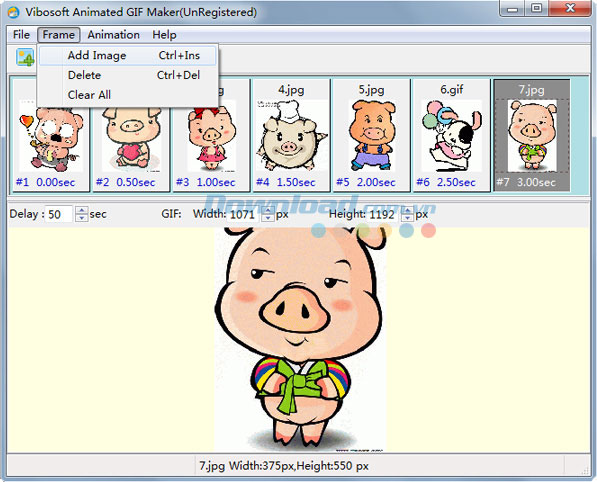 Tạo ảnh GIF dễ dàng Vibosoft Animated GIF Maker