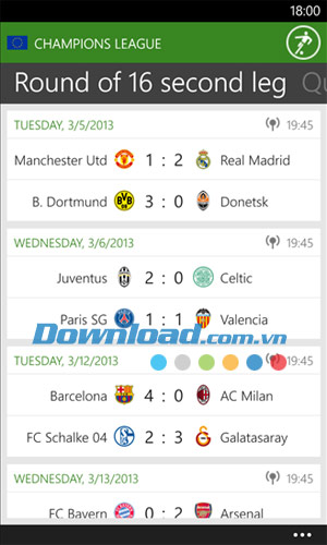 Onefootball cho Windows Phone