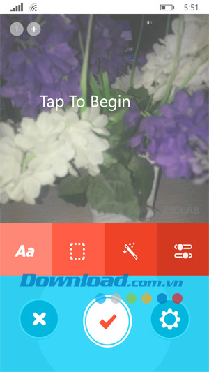 Chụp cho đến khi có được hình ảnh ưng ý PicLab cho Windows Phone