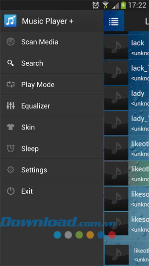 Quản lý kho nhạc đơn giản Music Player cho Android