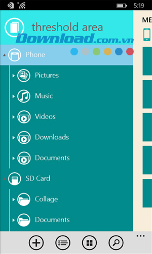 Media Explorer cho Windows Phone
