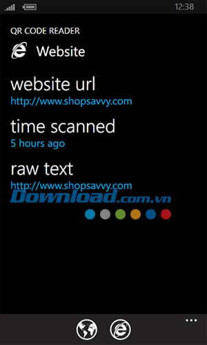 QR Code Reader cho Windows Phone