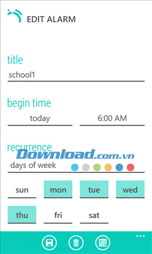 Realarm cho Windows Phone