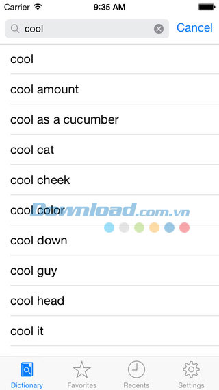DictSharp Dictionary cho iOS