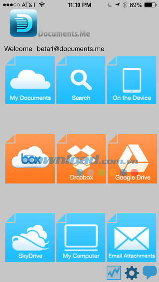 Quản lý văn bản Documents.me cho iOS