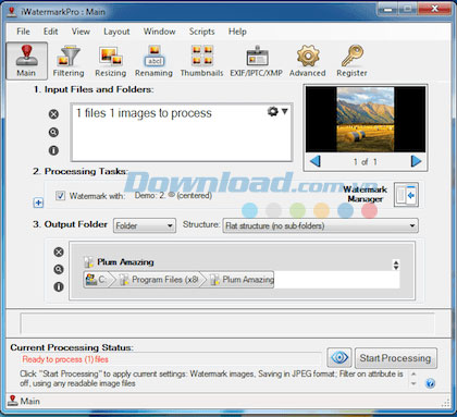 Đóng dấu bản quyền cho ảnh kỹ thuật số iWatermark Pro