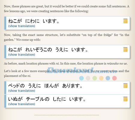 Ví dụ cụ thế Human Japanese