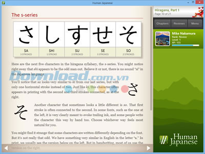 Ví dụ hình ảnh động Human Japanese