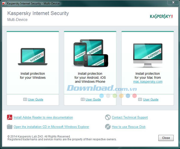 Phần mềm bảo mật máy tính Kaspersky Internet Security – Multi-Device