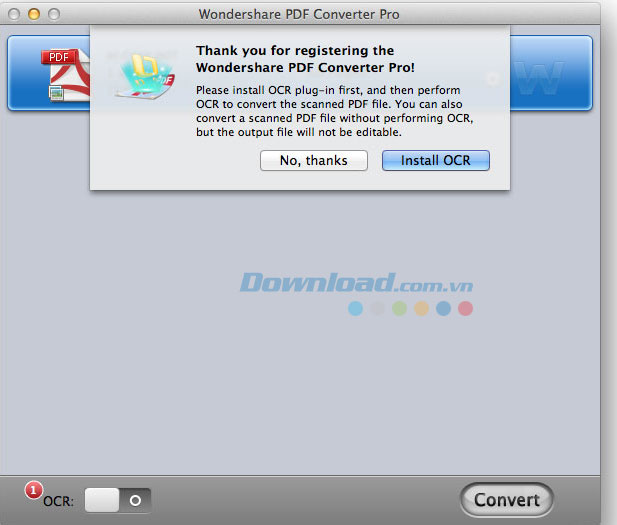 Wondershare PDF Converter Pro cho Mac